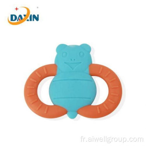 Teether de silicone de qualité alimentaire d&#39;abeille molle